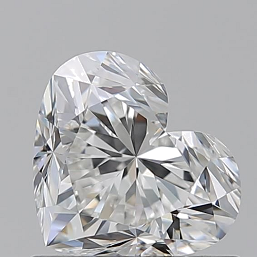 0.9 carat F-VS1 Natūralus Heart Deimantas (1)