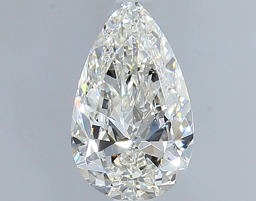 0.9 carat H-SI1 Natūralus Pear Deimantas (1)
