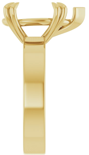 Sužadėtuvių Žiedas „Double Claw-Prong Solitaire“ 14k yellow gold Pear 14mm x 9mm (4)