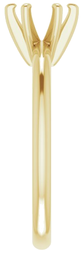 Sužadėtuvių Žiedas „Solitaire“ 585 Geltonojo Aukso Round 6mm (4)