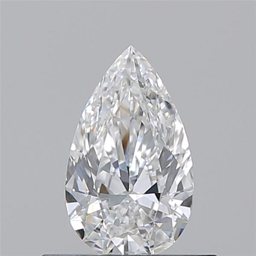 0.51 carat E-VVS1 Natūralus Pear Deimantas (1)