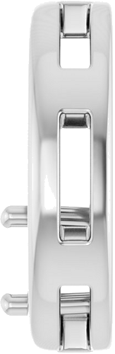 Pakabukas „Solitaire Circle“ 14k white gold Round 5.5mm (3)