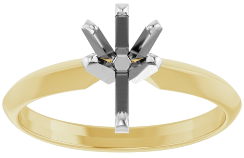 Sužadėtuvių Žiedas „Solitaire“ 14k yellow/white gold Pear 8.5mm x 5mm (3)
