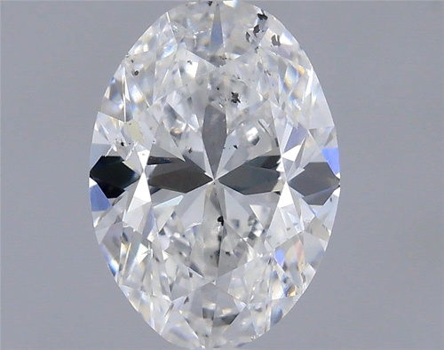 0.7 carat D-SI2 Natūralus Oval Deimantas (1)