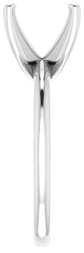 Sužadėtuvių Žiedas „Solitaire“ 585 Baltojo Aukso Round 10mm (4)