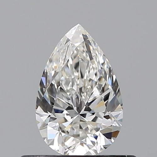 0.5 carat G-VS2 Natūralus Pear Deimantas (1)