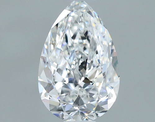 0.51 carat E-VS2 Natūralus Pear Deimantas (1)