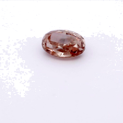 0.43 carat Fancy Deep Orangey Pink-VS2 Natūralus Oval Deimantas (1)