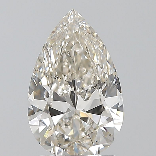 1.7 carat K-SI2 Natūralus Pear Deimantas (1)