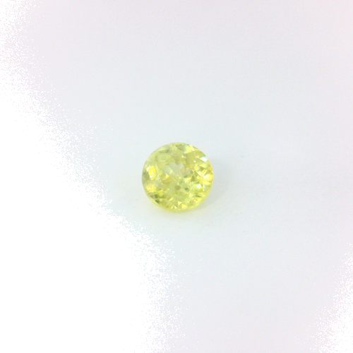 0.58 carat YELLOW Round Sphene (1)