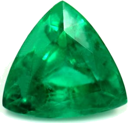 1.16 carat GREEN Trilliant Smaragdas (1)