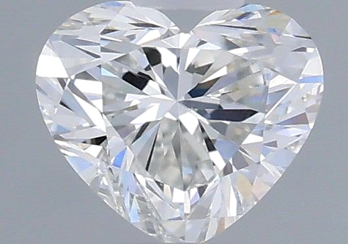 0.4 carat G-VVS2 Natūralus Heart Deimantas (1)