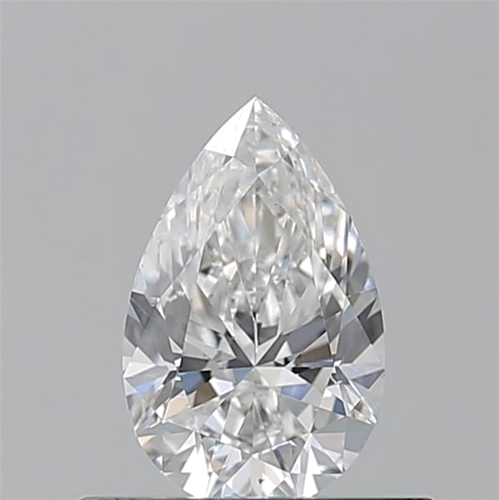 0.5 carat F-VS2 Natūralus Pear Deimantas (1)