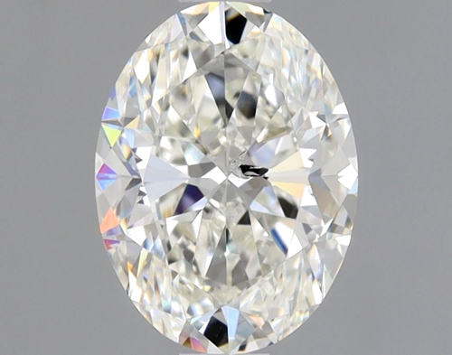 1.01 carat H-SI1 Natūralus Oval Deimantas (1)