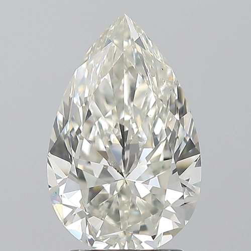2.5 carat J-SI2 Natūralus Pear Deimantas (1)