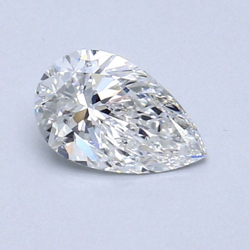 0.53 carat F-SI1 Natūralus Pear Deimantas (1)