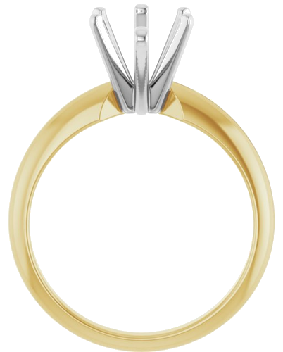 Sužadėtuvių Žiedas „Solitaire“ 585 Baltojo Ir Geltonojo Aukso Pear Shape 11.5mm x 7mm (2)