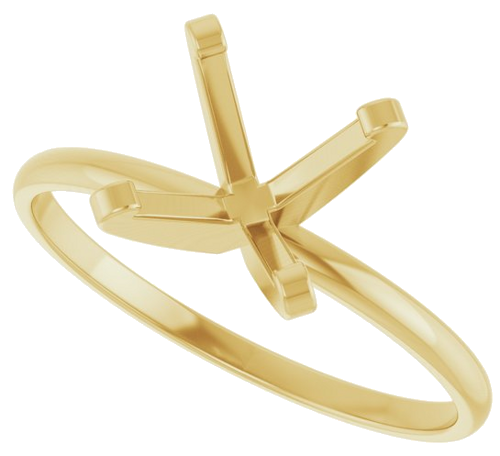 Sužadėtuvių Žiedas „Solitaire“ 14k yellow gold Round 8.2mm (5)