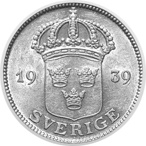 50 эре (1950–1973) Швеция серебряная монета (3)
