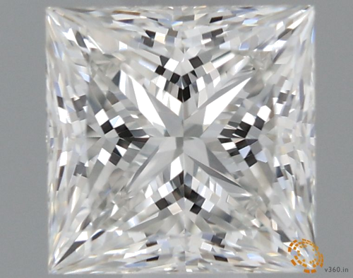0.52 carat G-VVS1 Natūralus Princess Deimantas (1)