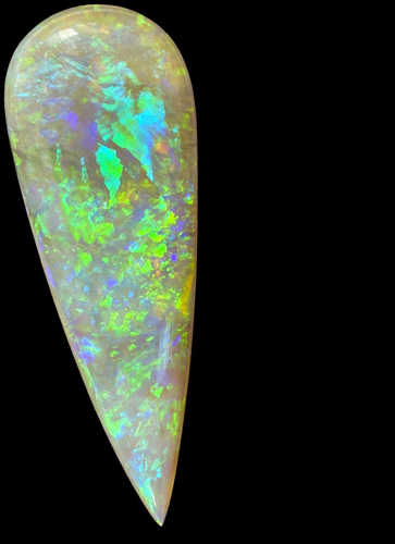 9.4 carat BLACK Pear Opal (1)