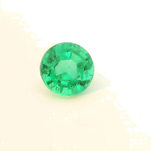 0.42 carat GREEN Round Smaragdas (1)