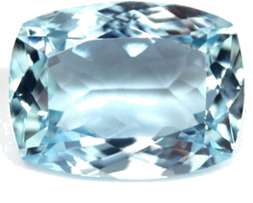 4.34 carat BLUE Cushion Aquamarine (1)