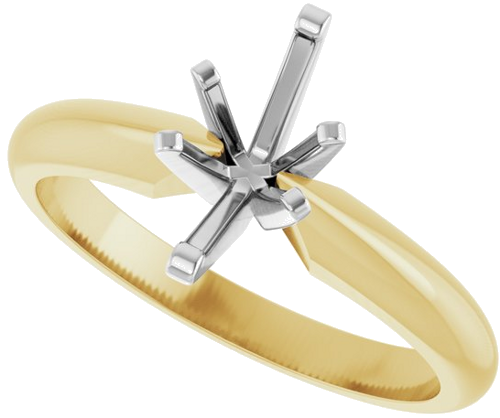 Sužadėtuvių Žiedas „Solitaire“ 14k yellow/white gold Marquise 8.5mm x 4.5mm (5)