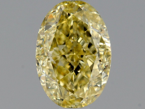 1.01 carat Fancy Yellow-SI1 Natūralus Oval Deimantas (1)