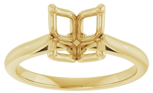 Sužadėtuvių Žiedas „Solitaire“ 585 Geltonojo Aukso Round 8.2mm (3)