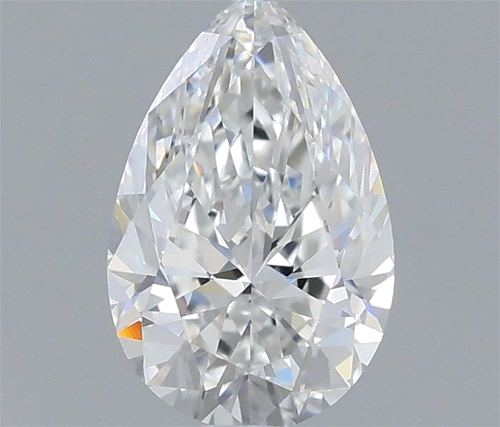 0.51 carat F-VVS2 Natūralus Pear Deimantas (1)