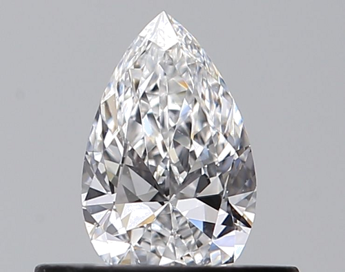 0.34 carat D-VVS2 Natūralus Pear Deimantas (1)