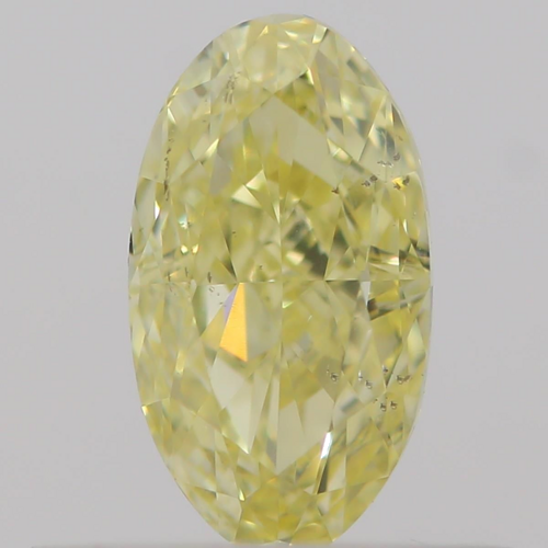 0.5 carat Fancy  Yellow-SI2 Natūralus Oval Deimantas (1)