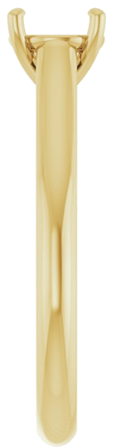 Sužadėtuvių Žiedas „Sculptural“ 10k yellow gold Round 6.5mm (4)
