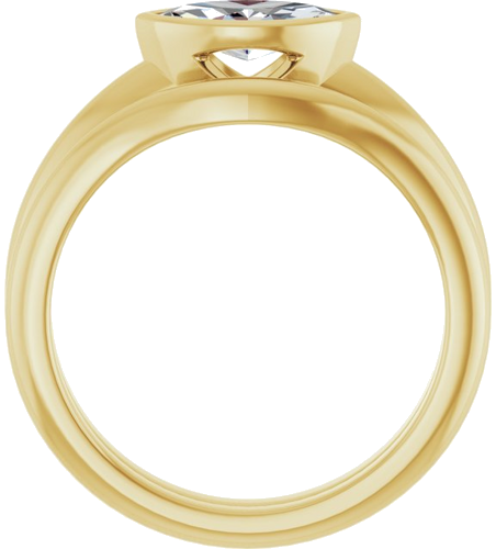 Sužadėtuvių Žiedas „Bezel-Set Solitaire“ 10k yellow gold Marquise 8.5mm x 4.5mm (7)