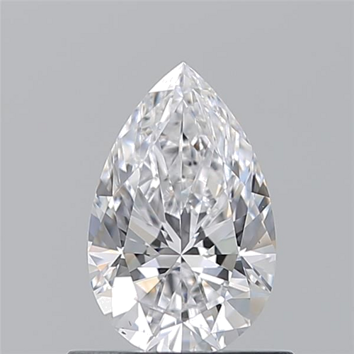 0.7 carat D-VS2 Natūralus Pear Deimantas (1)