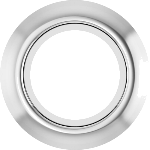 Pakabukas „Bezel-Set Solitaire“ 10k white gold Round 4.1mm (1)