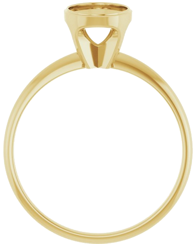 14K Yellow 8x6 mm Oval Solitaire Engagement Ring (2)