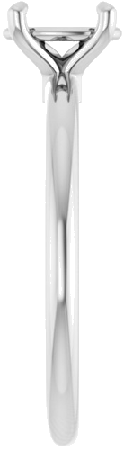 Sužadėtuvių Žiedas 585 Baltojo Aukso Oval 7mm x 5mm (4)