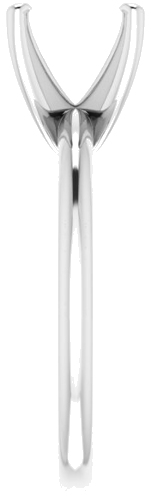 Sužadėtuvių Žiedas „Solitaire“ 585 Baltojo Aukso Square 6.5mm (4)