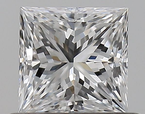 0.5 carat E-VVS1 Natūralus Princess Deimantas (1)