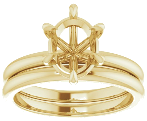 Sužadėtuvių Žiedas „Solitaire“ 585 Geltonojo Aukso Oval 9mm x 7mm (8)