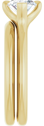 Sužadėtuvių Žiedas „Claw-Prong Solitaire“ 14k yellow gold Marquise 12mm x 6mm (9)