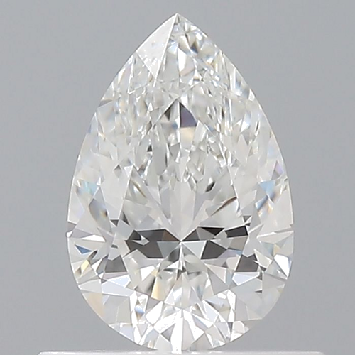 0.51 carat F-VVS1 Natūralus Pear Deimantas (1)