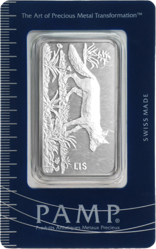 1 oz kolekcinis investicinio sidabro luitas Lapė PAMP (2)