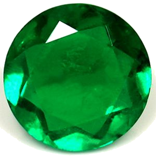 0.65 carat GREEN Round Smaragdas (1)