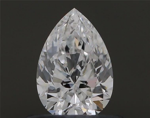 0.51 carat F-VVS2 Natūralus Pear Deimantas (1)