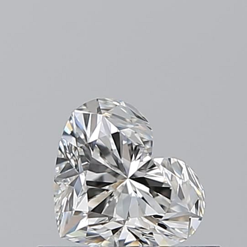 0.52 carat H-VVS1 Natūralus Heart Deimantas (1)