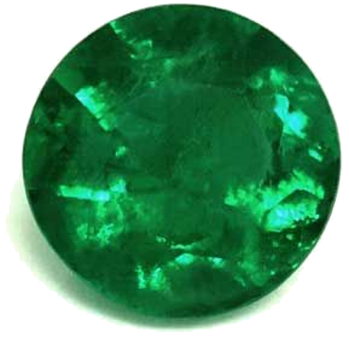 0.64 carat GREEN Round Smaragdas (1)