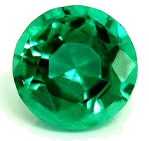 0.43 carat GREEN Round Smaragdas (1)